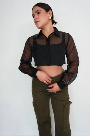 Organza crop top